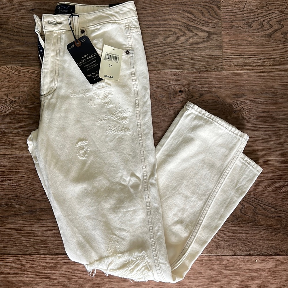NWT - The High Rise Tomboy Lucky Brand - white